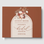 Elégant livre d'invités de mariée en terre cuite p (Recto)