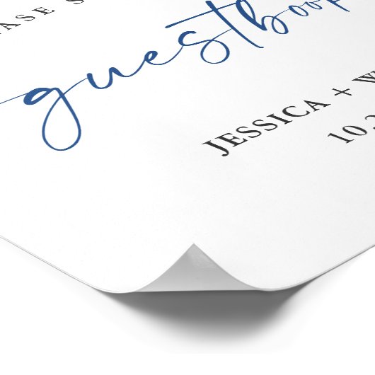 Élégant livre d'or bleu Hydrangea Eucalyptus (Coin)