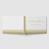 Élégant livre d'or commémoratif ou funéraire (Complet)