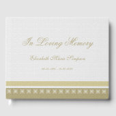 Élégant livre d'or commémoratif ou funéraire (Recto)