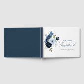 Elégant livre d'or mariage bleu clair (Complet)