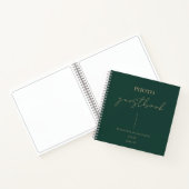 Elégant livre d'or Mariage Emerald Green (Intérieur)