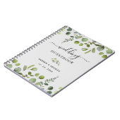 Elégant livre d'or Mariage Eucalyptus (Côté gauche)