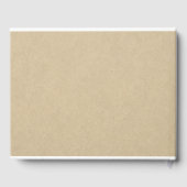 Élégant Livre d'or rose Mariage Botanique (Verso)