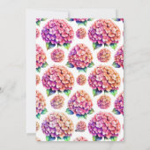 Élégant Livres Floraux Invitation de douche nuptia (Dos)