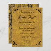 Elegant Lobster Feast Dinner Party Kaart (Voorkant / Achterkant)