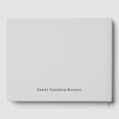 Élégant Location de vacances moderne Livre d'or | (Verso)