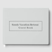 Élégant Location de vacances moderne Livre d'or | (Recto)