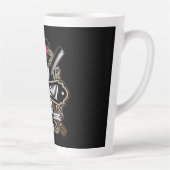 Élégant logo Barbershop Personnaliser Latte Mug (Droite)
