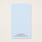 Élégant logo d'oiseau gris bleu (Dos)