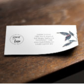 Élégant Logo moderne feuilleté Merci Carte de visi