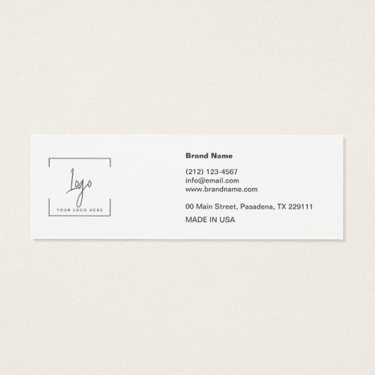 Élégant logo moderne Qr Code carte d'affichage (Dos)