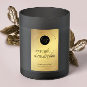 Élégant logo or Soy Wax Melts Étiquette étanche