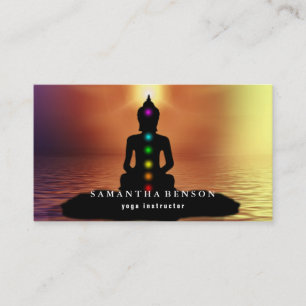 Elegant Logo Yoga Instructor Visitekaartje