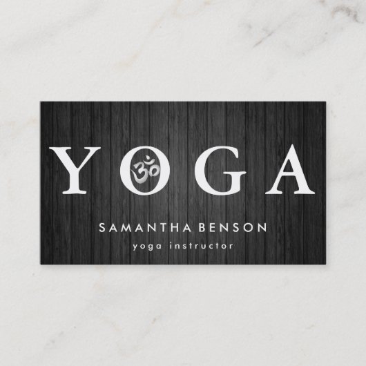 Elegant Logo Yoga Meditation Visitekaartje (Voorkant)