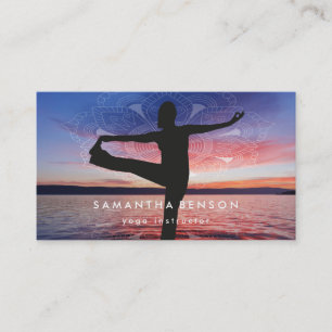 Elegant Logo Yoga Meditation Visitekaartje