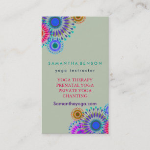 Elegant Logo Yoga Meditation Visitekaartje