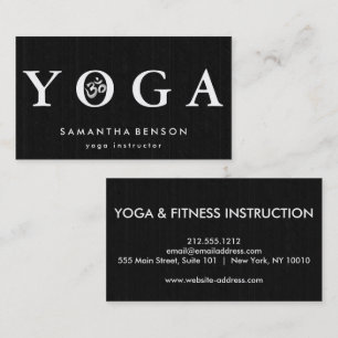 Elegant Logo Yoga Meditation Visitekaartje