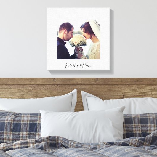 Elegant Loofwerk | Persoonlijke Canvasprint Canvas Afdruk (Insitu (Slaapkamer))