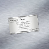 Elégant look métallique argent sur Aimant Argent (In Situ)