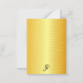 Elégant look or Calligraphié Monogramme Modèle (Dos)