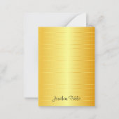 Elégant look or Calligraphié Monogramme Modèle (Devant)