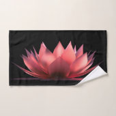 Élégant Lotus Black (Serviette à main)