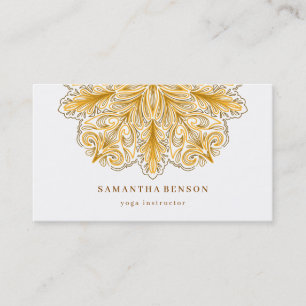 Elegant Lotus Bloem Logo Yoga Visitekaartje