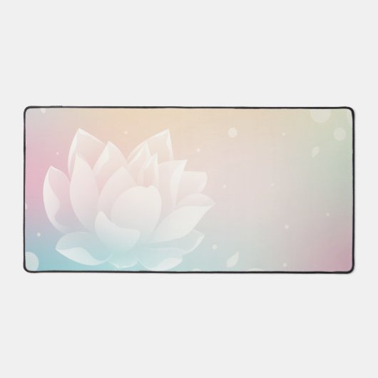 Elegant Lotus Bloom Desk Mat (Recto)