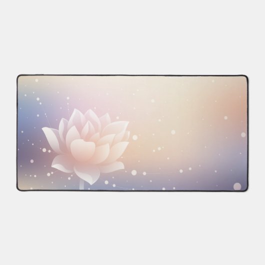 Elegant Lotus Bloom Desk Mat (Recto)