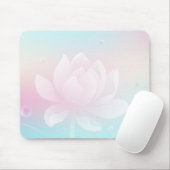 Elegant Lotus Bloom Soft Gradient Mouse Pad Muismat (Met muis)