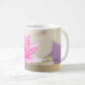 Élégant Lotus Doré, Mug de Yoga (Devant droit)