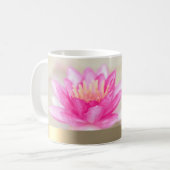 Élégant Lotus Doré, Mug de Yoga (Devant gauche)