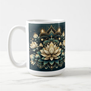 Élégant Lotus Fleur Mug Zen Floral Design Lotus