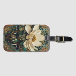 Elegant Lotus Flower  Bagagelabel