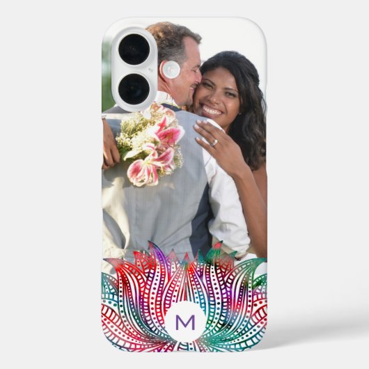 Elegant Lotus Flower Custom Photo Case-Mate iPhone Case (Achterkant)