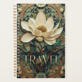 Elegant Lotus Flower Journal  Planner
