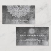 Élégant Lotus Flower Logo Yoga Carte de visite (Devant / Derrière)