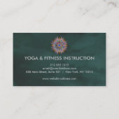 Élégant Lotus Flower Logo Yoga Carte de visite (Dos)