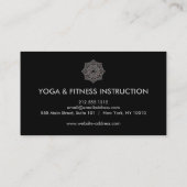 Élégant Lotus Flower Logo Yoga Carte de visite (Dos)