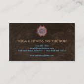 Élégant Lotus Flower Logo Yoga Carte de visite (Dos)