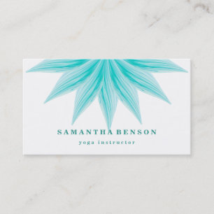Elegant Lotus Flower Logo Yoga Visitekaartje