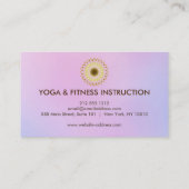 Elegant Lotus Flower Logo Yoga Visitekaartje (Achterkant)