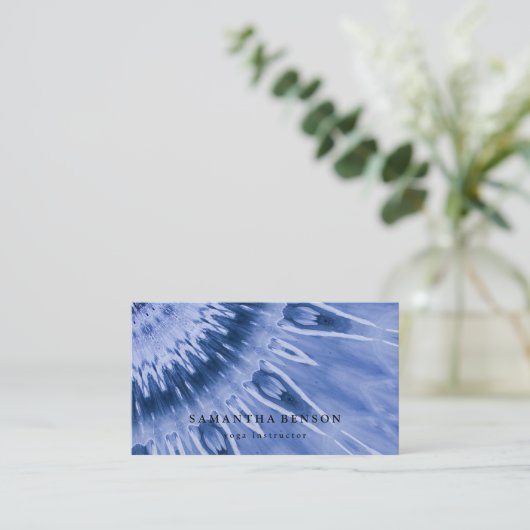 Elegant Lotus Flower Logo Yoga Visitekaartje (Staand voorkant)