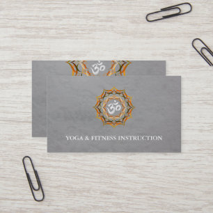 Elegant Lotus Flower Logo Yoga Visitekaartje