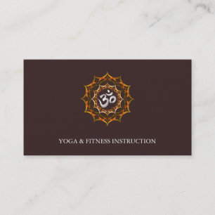 Elegant Lotus Flower Logo Yoga Visitekaartje