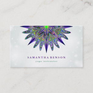 Elegant Lotus Flower Logo Yoga Visitekaartje