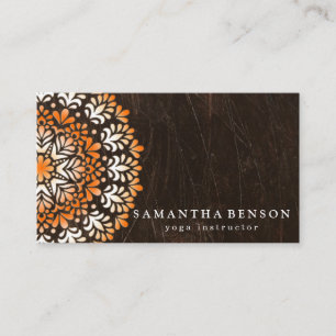 Elegant Lotus Flower Logo Yoga Visitekaartje