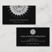 Elegant Lotus Flower Logo Yoga Visitekaartje (Voorkant / Achterkant)