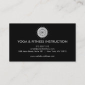 Elegant Lotus Flower Logo Yoga Visitekaartje (Achterkant)